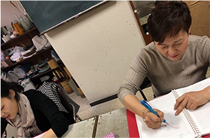 光風流 いけばな留学の様子