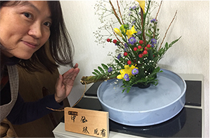 光風流 いけばな留学の様子